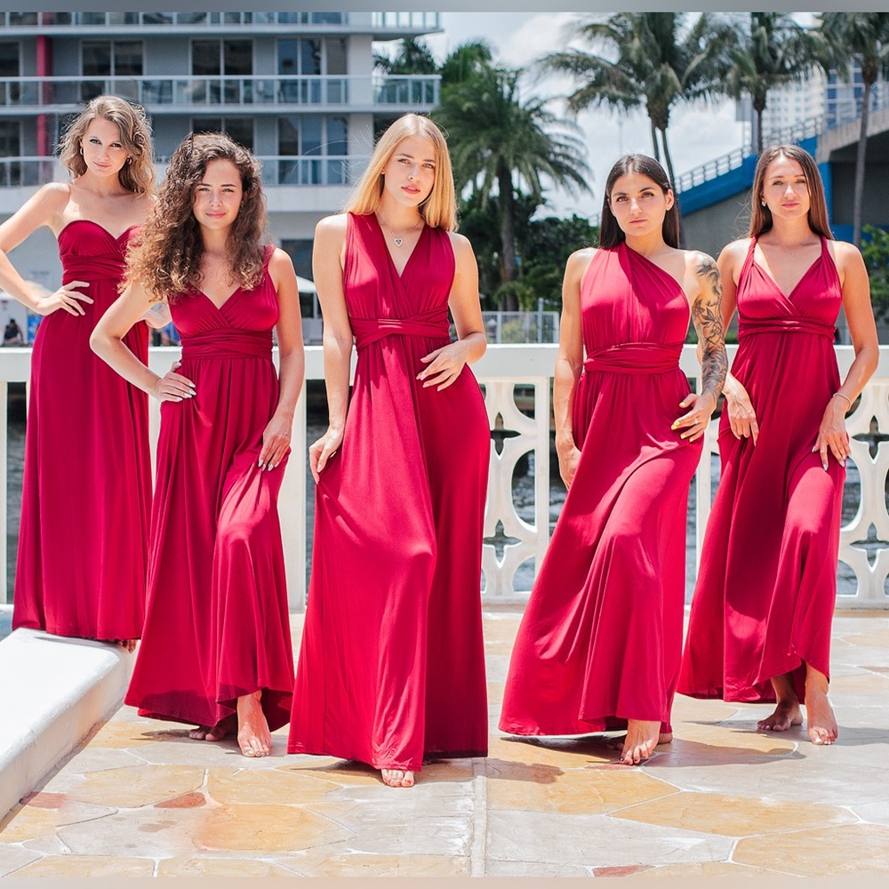 Infinity Bridesmaid Dress, Convertible Dress, Long Dress, Multi-way Dress